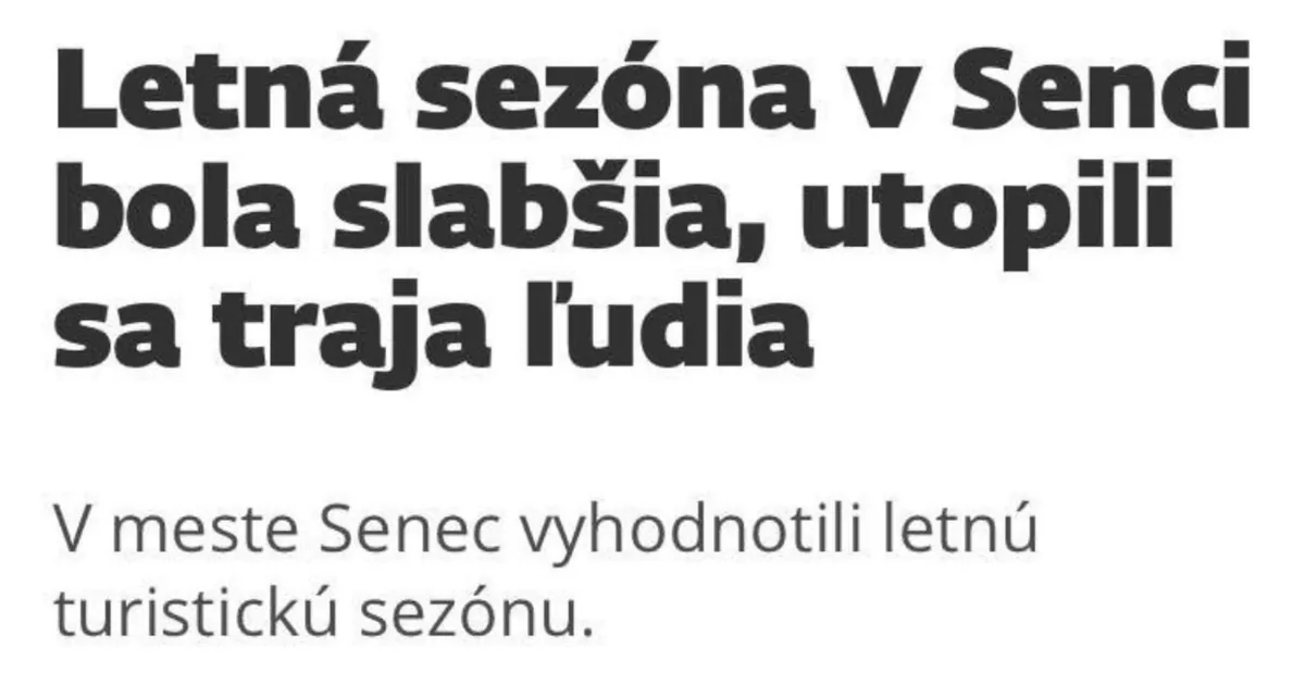 Letná sezóna Senec