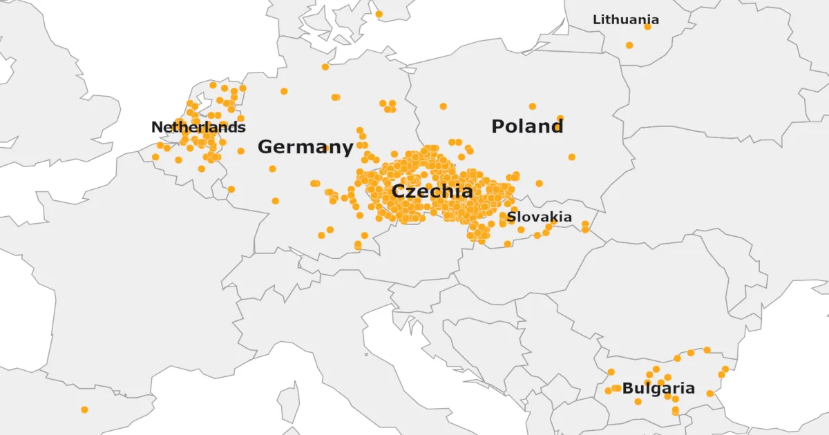 Odhalené varny pervitinu v EU