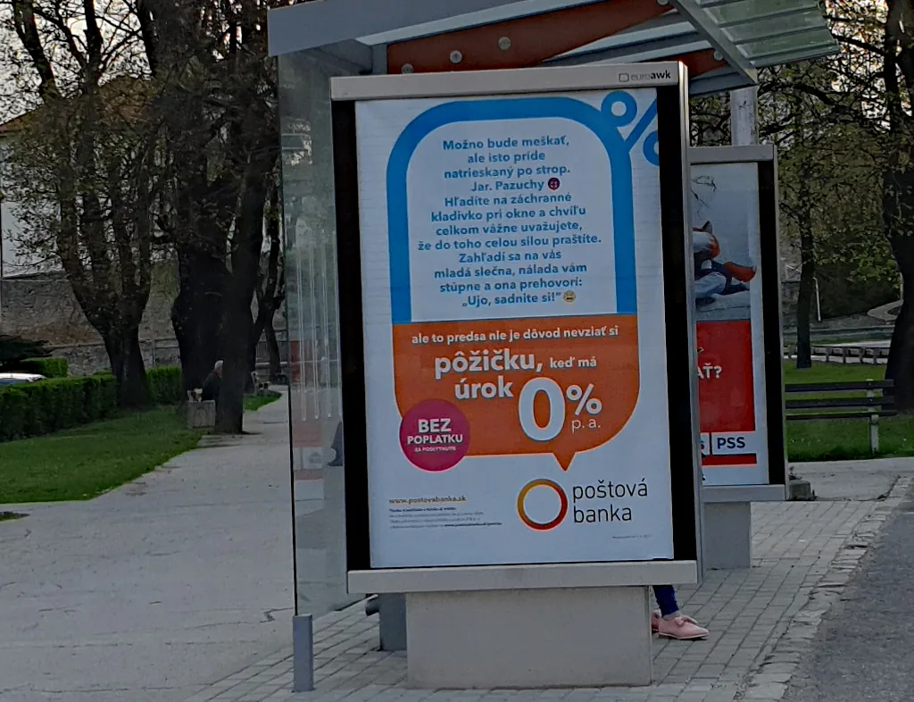 Advertisement for Postal Bank debts