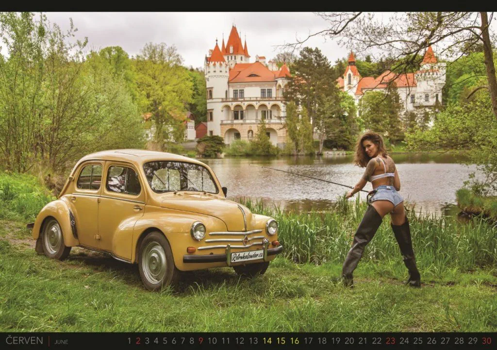 Škkodateam calendar Renault 4CV