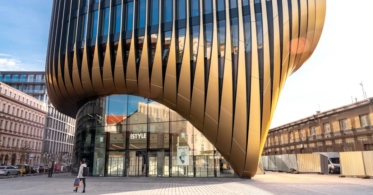 The golden facade of Masaryčka